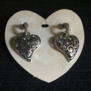 New Brighton heart drop earrings